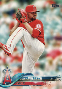 #168 Ricky Nolasco Los Angeles Angels 2018 Topps Series 1 Baseball Card EAT