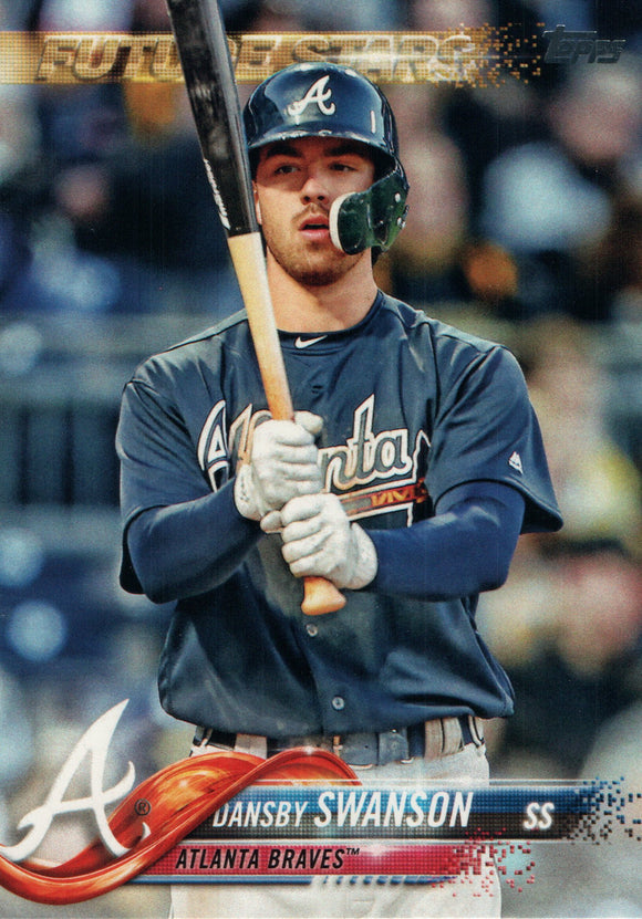 #167 Dansby Swanson Future Stars Atlanta Braves 2018 Topps Series 1 Baseball Card EAT