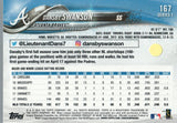 #167 Dansby Swanson Future Stars Atlanta Braves 2018 Topps Series 1 Baseball Card EAT