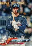 #167 Dansby Swanson Future Stars Atlanta Braves 2018 Topps Series 1 Baseball Card EAT