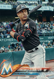 #100 Giancarlo Stanton Miami Marlins 2018 Topps Series 1 Baseball Card EAT