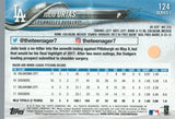 #124 Julio Urias Los Angeles Dodgers 2018 Topps Series 1 Baseball Card EAT