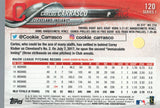 #120 Carlos Carrasco Cleveland Indians 2018 Topps Series 1 Baseball Card EAT