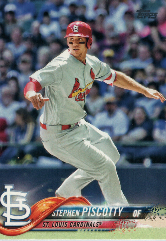 #158 Stephen Piscotty St Louis Cardinals PD 2018 Topps Series 1 Baseball Card EAT