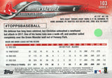 #103 Christian Vazquez Boston Red Sox 2018 Topps Series 1 Baseball Card EAU