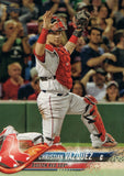 #103 Christian Vazquez Boston Red Sox 2018 Topps Series 1 Baseball Card EAU