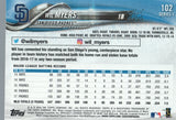 #102 Wil Myers San Diego Padres 2018 Topps Series 1 Baseball Card EAU