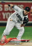 #122 Chris Owings Arizona Diamondbacks 2018 Topps Series 1 Baseball Card EAU