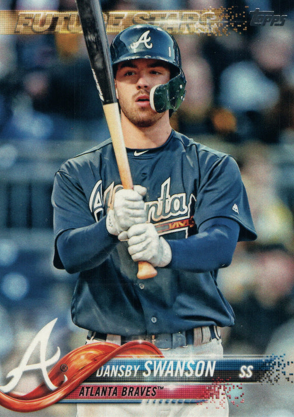 #167 Dansby Swanson Future Stars Atlanta Braves 2018 Topps Series 1 Baseball Card EAU