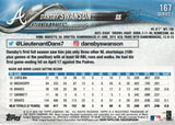 #167 Dansby Swanson Future Stars Atlanta Braves 2018 Topps Series 1 Baseball Card EAU