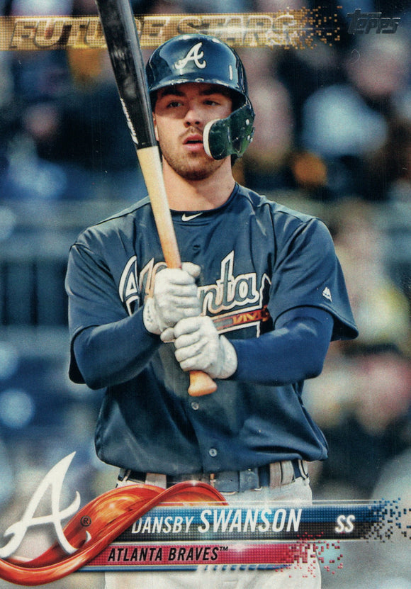#167 Dansby Swanson Future Stars Atlanta Braves 2018 Topps Series 1 Baseball Card GD EAU