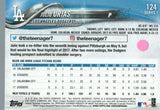 #124 Julio Urias Los Angeles Dodgers 2018 Topps Series 1 Baseball Card EAV