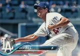 #121 Rich Hill Los Angeles Dodgers 2018 Topps Series 1 Baseball Card EAV
