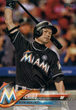 #157 Ichiro Miami Marlins 2018 Topps Series 1 Baseball Card EAV