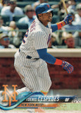 #125 Yoenis Cespedes New York Mets 2018 Topps Series 1 Baseball Card EAV