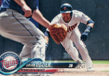#130 Brian Dozier Minnesota Twins 2018 Topps Series 1 Baseball Card EAV