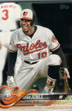 #142 Adam Jones Baltimore Orioles 2018 Topps Series 1 Baseball Card EAV
