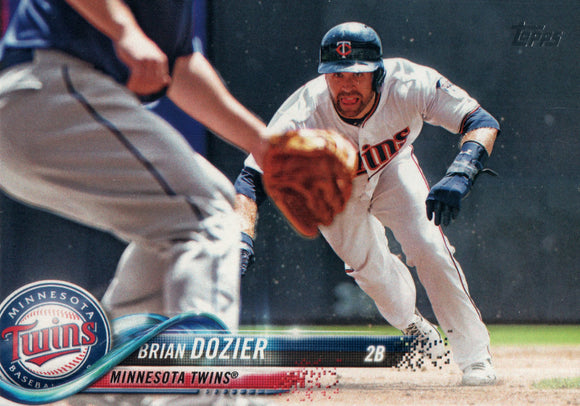 #130 Brian Dozier Minnesota Twins 2018 Topps Series 1 Baseball Card YD EAV