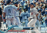 #159 Joc Pederson Los Angeles Dodgers 2018 Topps Series 1 Baseball Card EAV