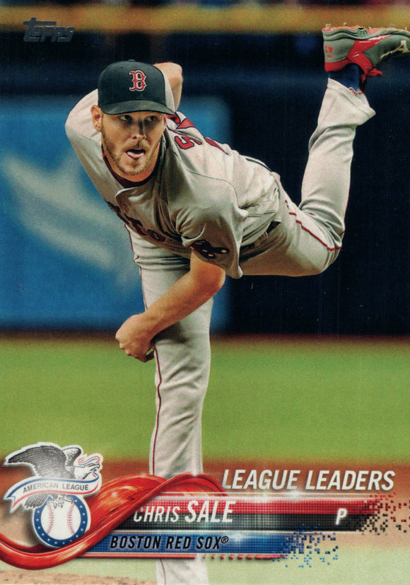 #129 Chris Sale Boston Red Sox 2018 Topps Series 1 Baseball Card EAV