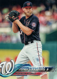 #233 Stephen Strasburg Washington Nationals 2018 Topps Series 1 Baseball Card EAW