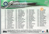 #205 Seattle Slayers Seattle Mariners 2018 Topps Series 1 Baseball Card EAW