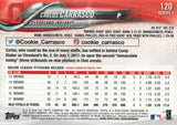 #120 Carlos Carrasco Cleveland Indians 2018 Topps Series 1 Baseball Card EAW