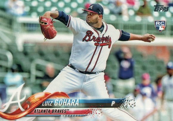 #138 Luiz Gohara Rookie Atlanta Braves 2018 Topps Series 1 Baseball Card EAW