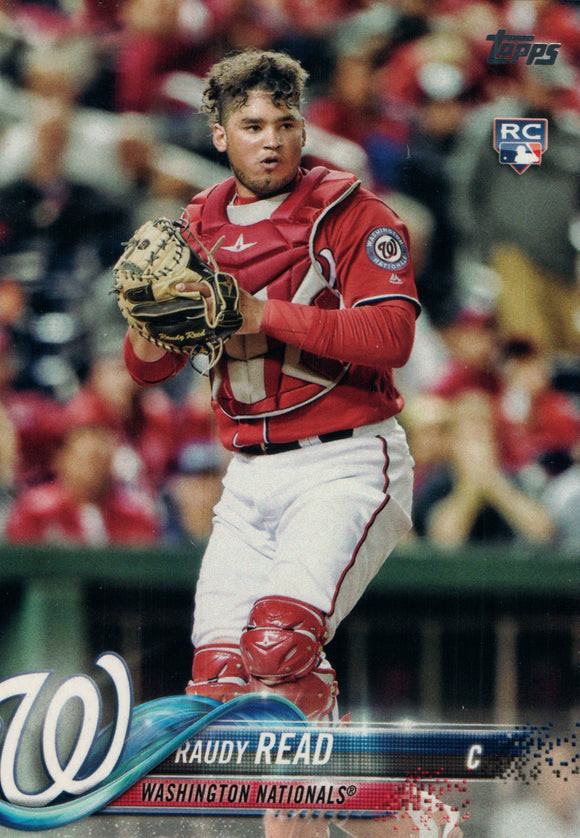 #136 Raudy Read Rookie Washington Nationals 2018 Topps Series 1 Baseball Card EAW
