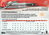 #103 Christian Vazquez Boston Red Sox 2018 Topps Series 1 Baseball Card EAW
