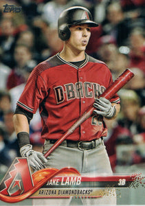 #248 Jake Lamb Arizona Diamondbacks 2018 Topps Series 1 Baseball Card EAX