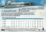 #243 James McCann Detroit Tigers 2018 Topps Series 1 Baseball Card EAX