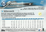 #297 Kevin Kiermaier Tampa Bay Rays 2018 Topps Series 1 Baseball Card EAX