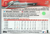 #120 Carlos Carrasco Cleveland Indians 2018 Topps Series 1 Baseball Card EAX
