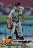 #165 Ty Blach San Francisco Giants 2018 Topps Series 1 Baseball Card EAX