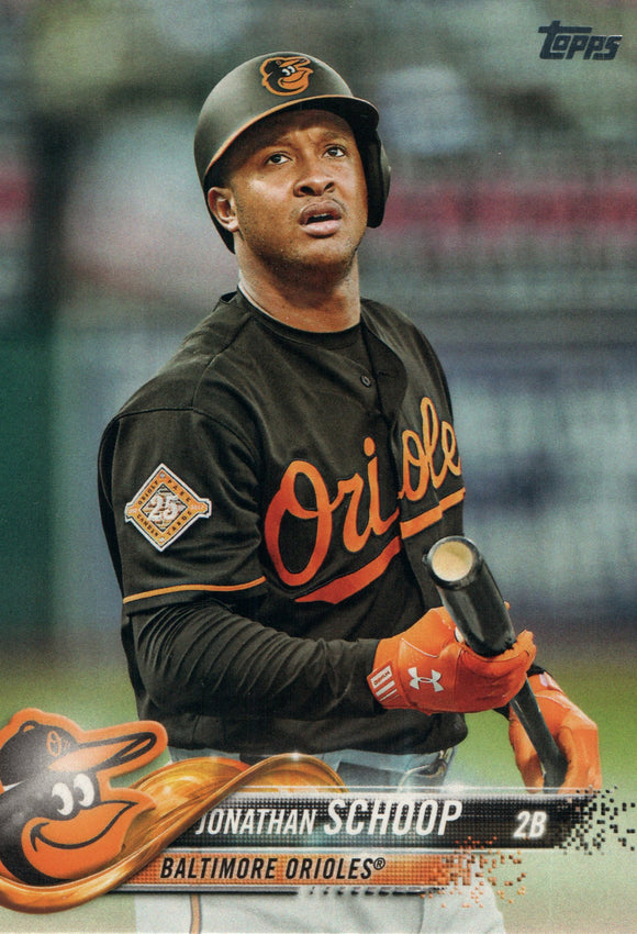 #131 Jonathan Schoop Baltimore Orioles 2018 Topps Series 1 Baseball Card EAX