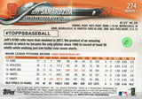 #274 Jeff Samaedzija San Francisco Giants 2018 Topps Series 1 Baseball Card EAY