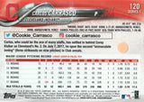 #120 Carlos Carrasco Cleveland Indians 2018 Topps Series 1 Baseball Card EAY