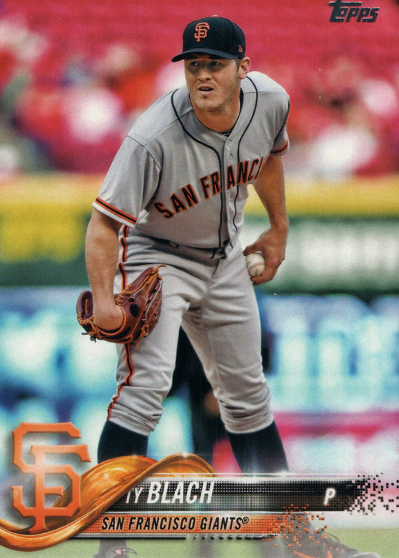 #165 Ty Blach San Francisco Giants 2018 Topps Series 1 Baseball Card EAY