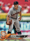 #165 Ty Blach San Francisco Giants 2018 Topps Series 1 Baseball Card EAY