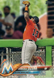 #132 Marcell Ozuna Miami Marlins 2018 Topps Series 1 Baseball Card EAY