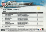 #139 Zach Davies League Leaders Milwaukee Brewers 2018 Topps Series 1 Baseball Card EAZ