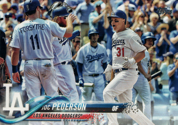 #159 Joc Pederson Los Angeles Dodgers 2018 Topps Series 1 Baseball Card EAZ