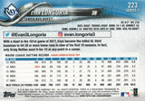 #223 Evan Longoria Tampa Bay Rays 2018 Topps Series 1 Baseball Card EAZ