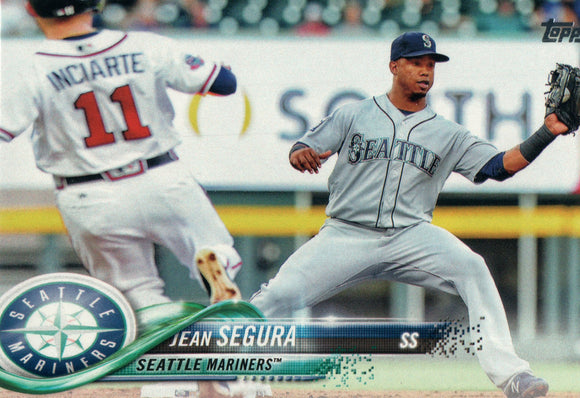 #144 Jean Segura Seattle Mariners 2018 Topps Series 1 Baseball Card OD EAZ