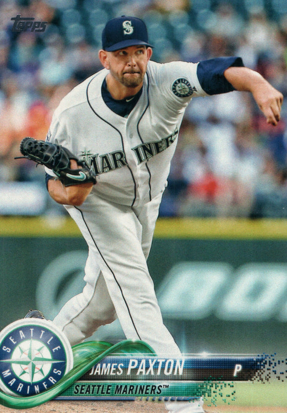 #143 James Paxton Seattle Mariners 2018 Topps Series 1 Baseball Card GD EAZ