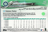 #143 James Paxton Seattle Mariners 2018 Topps Series 1 Baseball Card GD EAZ