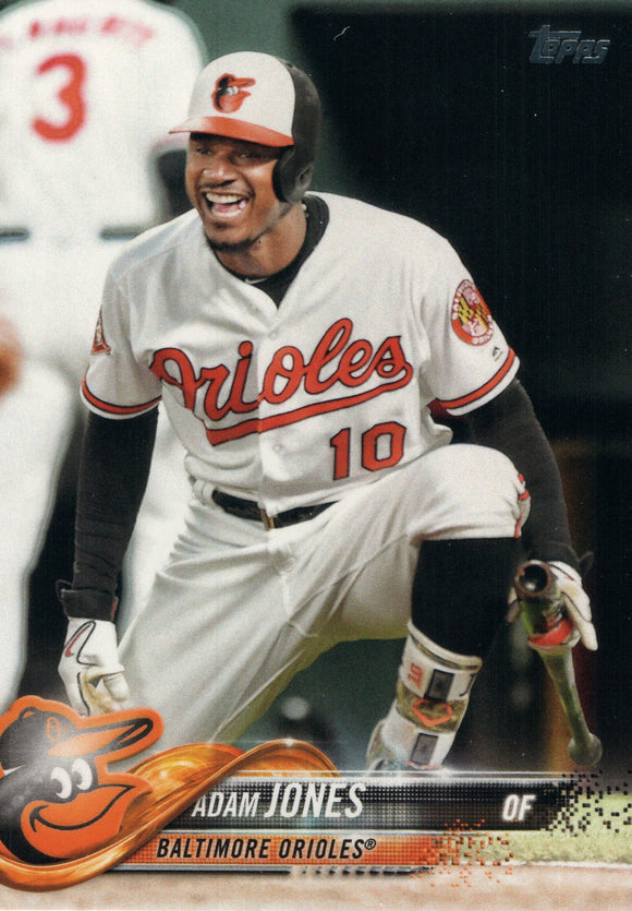 #142 Adam Jones Baltimore Orioles 2018 Topps Series 1 Baseball Card EAZ