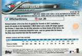 #148 Richard Urena Rookie Toronto Blue Jays 2018 Topps Series 1 Baseball Card OD EAZ
