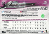 #230 Trevor Story Colorado Rockies 2018 Topps Series 1 Baseball Card EAZ